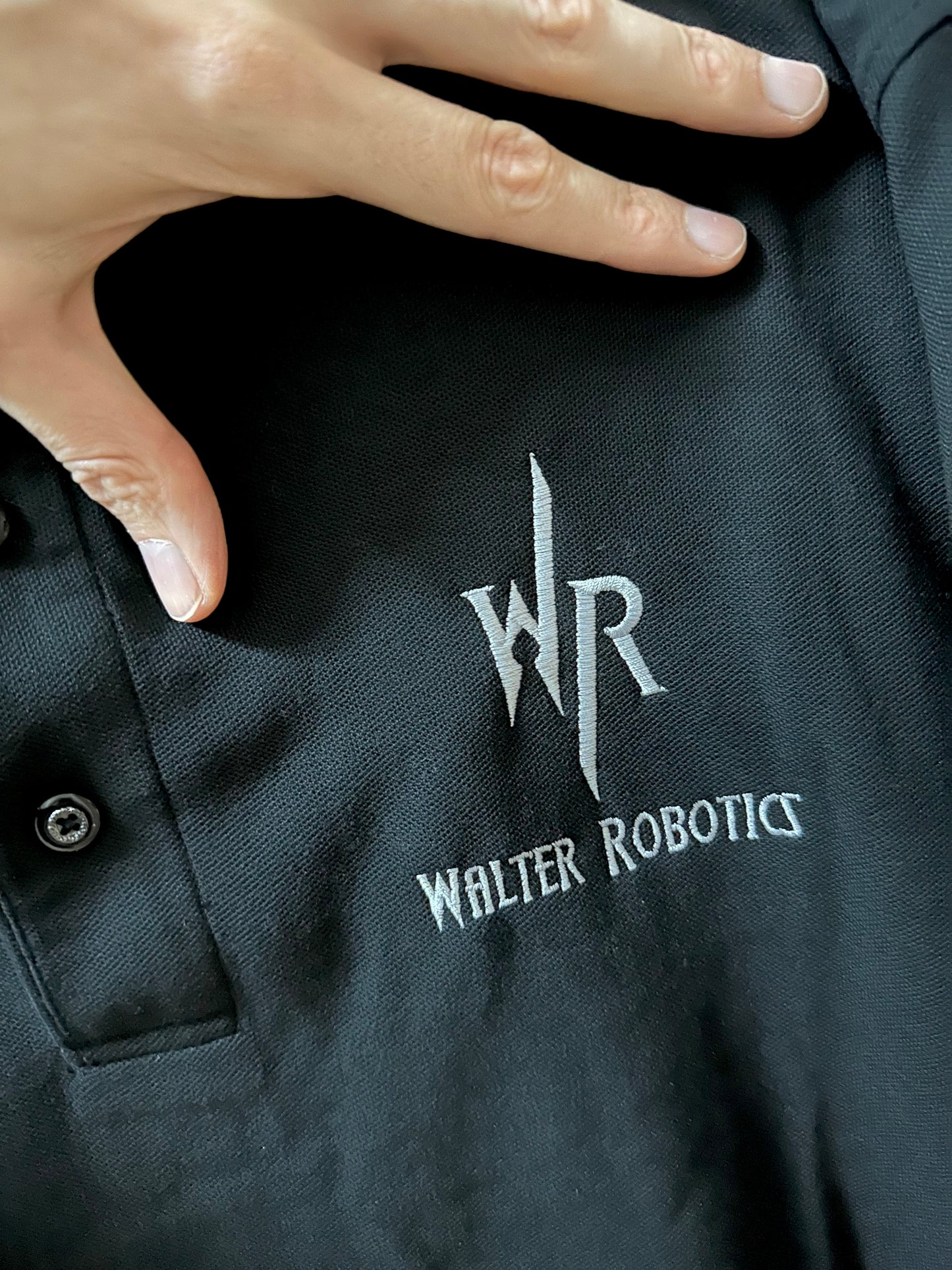 Walter Robotics Embroidered Polo Shirt
