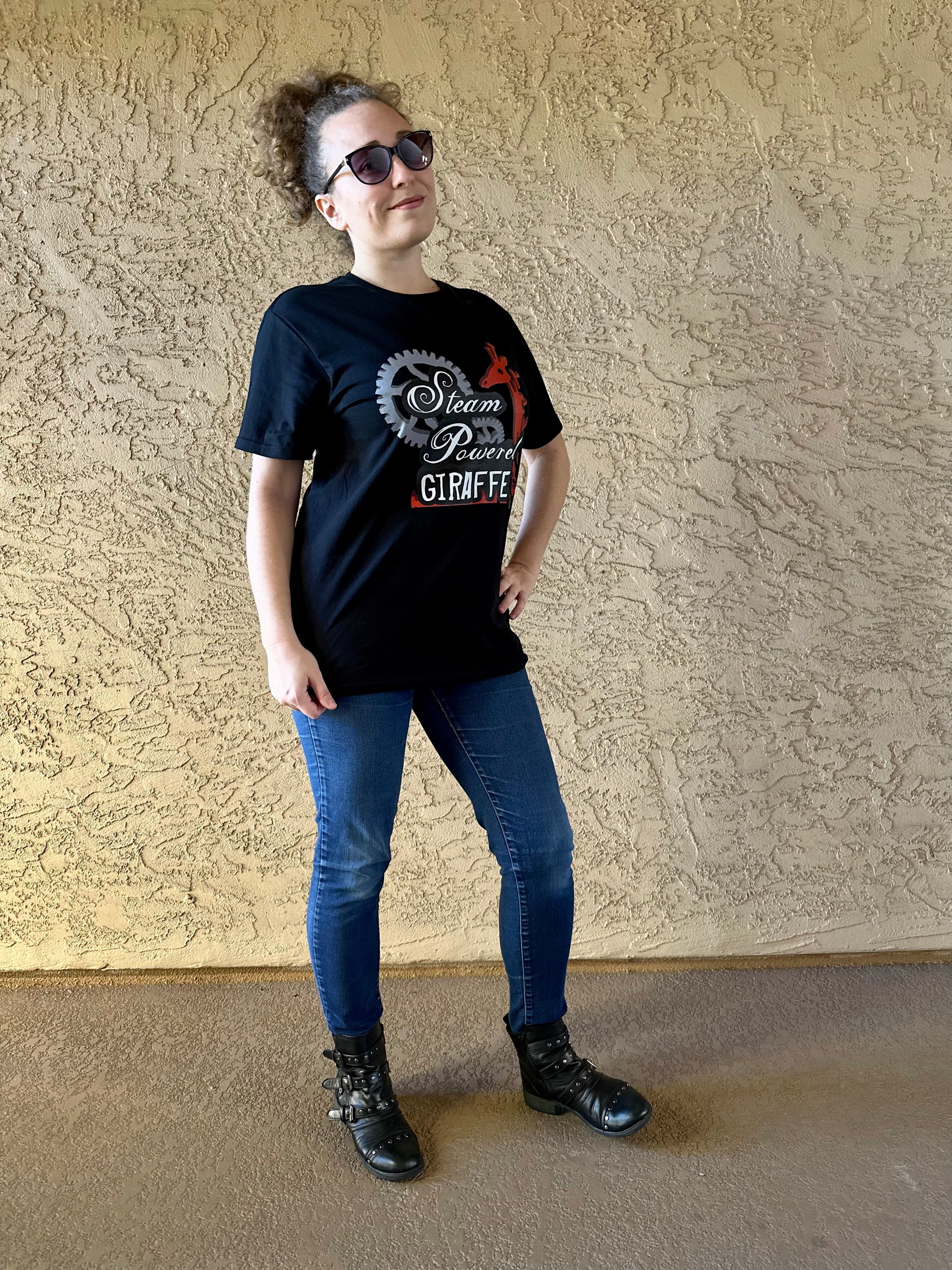 Steam Powered Giraffe Dark Grey SPG Logo Shirt S